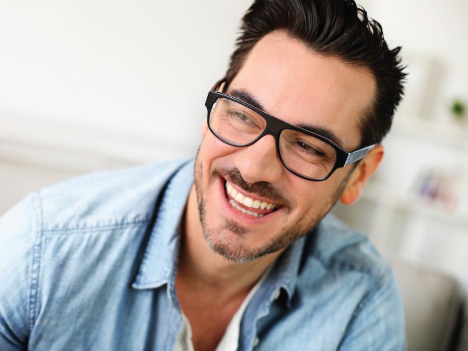 man after dental cleaning | foothill ranch dentist